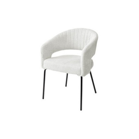 Стул SNUG WZ2042-18 белая галька, фактурный велюр / черный каркас, M-City