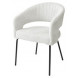 Стул SNUG WZ2042-18 белая галька, фактурный велюр / черный каркас, M-City Стул SNUG WZ2042-18 белая галька, фактурный велюр / черный каркас, M-City