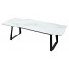 Стол Франк 200 БЕЛЫЙ МРАМОР, стекло / ЧЕРНЫЙ М-City Стол Франк 200 БЕЛЫЙ МРАМОР, стекло / ЧЕРНЫЙ М-City