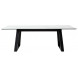 Стол Франк 180 БЕЛЫЙ МРАМОР, стекло / ЧЕРНЫЙ М-City Стол Франк 180 БЕЛЫЙ МРАМОР, стекло / ЧЕРНЫЙ М-City