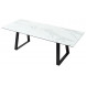 Стол Франк 180 БЕЛЫЙ МРАМОР, стекло / ЧЕРНЫЙ М-City Стол Франк 180 БЕЛЫЙ МРАМОР, стекло / ЧЕРНЫЙ М-City