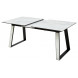 Стол Франк 160 БЕЛЫЙ МРАМОР, стекло / ЧЕРНЫЙ-БЕЛЫЙ МРАМОР, М-City Стол Франк 160 БЕЛЫЙ МРАМОР, стекло / ЧЕРНЫЙ-БЕЛЫЙ МРАМОР, М-City