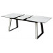 Стол Франк 160 БЕЛЫЙ МРАМОР, стекло / ЧЕРНЫЙ-БЕЛЫЙ МРАМОР, М-City Стол Франк 160 БЕЛЫЙ МРАМОР, стекло / ЧЕРНЫЙ-БЕЛЫЙ МРАМОР, М-City