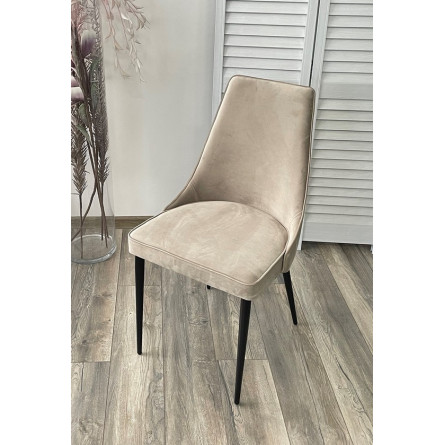 Стул NEPAL-P ЛАТТЕ 25, велюр/ черный каркас М-City