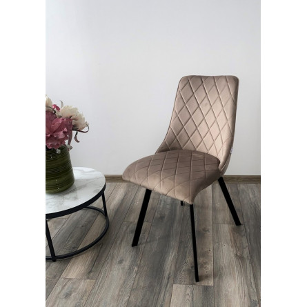 Стул TYCOON BLUVEL-40 бежевый, велюр М-City