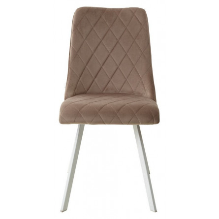 Стул TYCOON BLUVEL-40 бежевый / белый каркас М-City