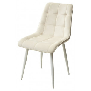 Стул CHIC BLUVEL-22 молочный / белый каркас М-City
