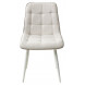 Стул CHIC HE622-01/ HE622-05 топленое молоко, ткань/ белый каркас М-City Стул CHIC HE622-01/ HE622-05 топленое молоко, ткань/ белый каркас М-City