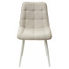 Стул CHIC VF-01/ VF-02 светло-бежевый/ бежевый, ткань/ белый каркас М-City Стул CHIC VF-01/ VF-02 светло-бежевый/ бежевый, ткань/ белый каркас М-City