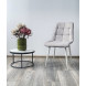 Стул CHIC VF-19/ VF-20 светло-серый/ серый, ткань/ белый каркас М-City Стул CHIC VF-19/ VF-20 светло-серый/ серый, ткань/ белый каркас М-City
