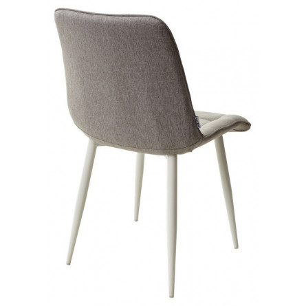Стул CHIC VF-19/ VF-20 светло-серый/ серый, ткань/ белый каркас М-City