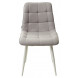Стул CHIC VF-19/ VF-20 светло-серый/ серый, ткань/ белый каркас М-City Стул CHIC VF-19/ VF-20 светло-серый/ серый, ткань/ белый каркас М-City