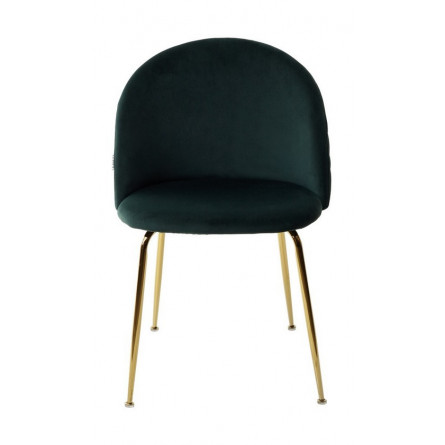 Стул PRESLEY BLUVEL-78 зеленый / золотой каркас М-City