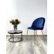 Стул PRESLEY BLUVEL-86 NAVY BLUE / золотой каркас М-City Стул PRESLEY BLUVEL-86 NAVY BLUE / золотой каркас М-City