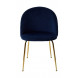 Стул PRESLEY BLUVEL-86 NAVY BLUE / золотой каркас М-City Стул PRESLEY BLUVEL-86 NAVY BLUE / золотой каркас М-City