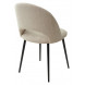 Стул РАМОУНЗ, цвет бежевый V04, велюр/ черный каркас М-City Стул РАМОУНЗ, цвет бежевый V04, велюр/ черный каркас М-City