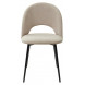 Стул РАМОУНЗ, цвет бежевый V04, велюр/ черный каркас М-City Стул РАМОУНЗ, цвет бежевый V04, велюр/ черный каркас М-City