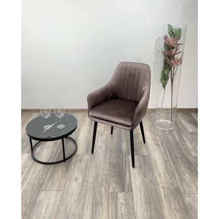 Стул Роден Blitz 06 Коричневый, велюр/ черный каркас, M-City