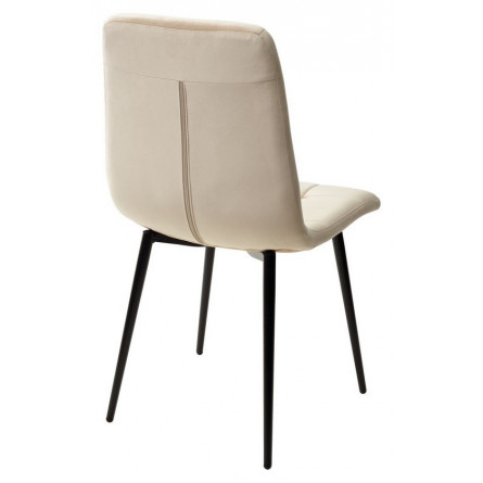 Стул ДИЛАН, цвет бежевый H06, велюр / черный каркас М-City