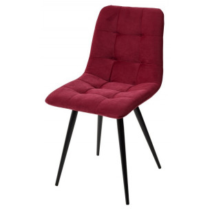 Стул CHILLI-Q винный 16, велюр / черный каркас, 4 шт/ 1 к, М-City