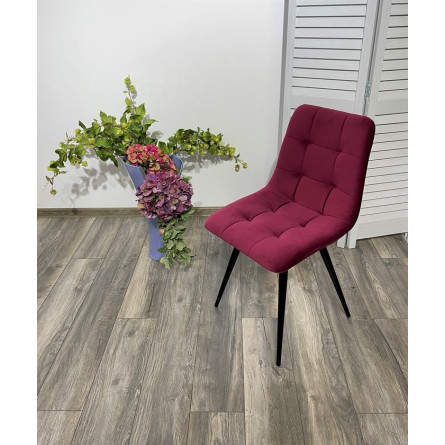 Стул CHILLI-Q винный 16, велюр / черный каркас, 4 шт/ 1 к, М-City