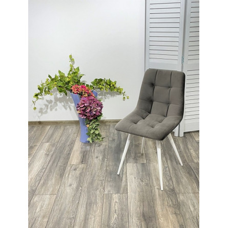 Стул CHILLI-Q графит 14, велюр / белый каркас, 4 шт/ 1 к, М-City