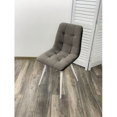 Стул CHILLI-Q графит 14, велюр / белый каркас, 4 шт/ 1 к, М-City