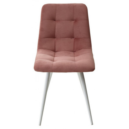 Стул CHILLI-Q розовый 15, велюр / белый каркас, 4 шт/ 1 к, М-City