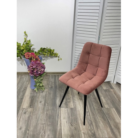 Стул CHILLI-Q розовый 15, велюр / черный каркас, 4 шт/ 1 к, М-City