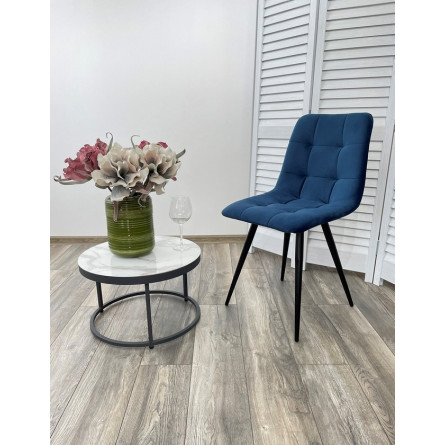 Стул CHILLI-Q синий 29, велюр / черный каркас, 4 шт/ 1 к, М-City