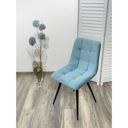 Стул CHILLI-Q бирюзовый H52, велюр / черный каркас, 4 шт/ 1 к, М-City