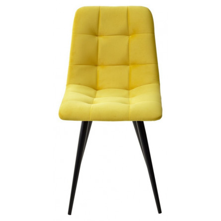 Стул CHILLI-Q желтый H19, велюр / черный каркас, 4 шт/ 1 к, М-City