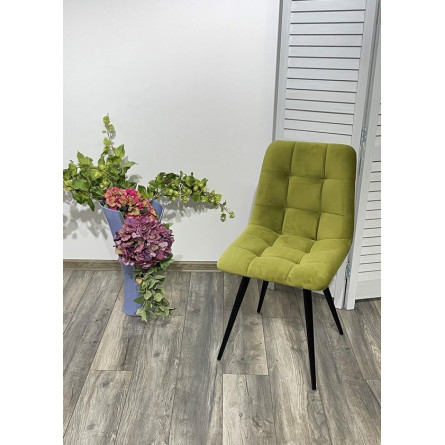 Стул CHILLI-Q оливковый H25, велюр / черный каркас, 4 шт/ 1 к, М-City