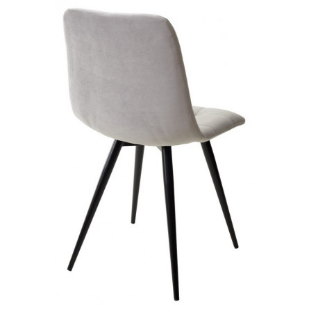 Стул CHILLI-Q светло-серый H09, велюр / черный каркас, 4 шт/ 1 к, М-City