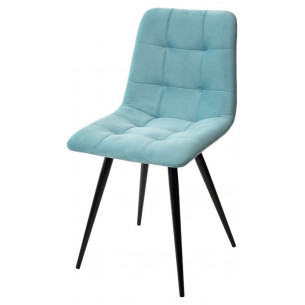 Стул CHILLI-Q аквамарин H50, велюр / черный каркас, 4 шт./1 к, М-City
