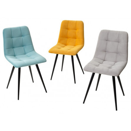 Стул CHILLI-Q аквамарин H50, велюр / черный каркас, 4 шт./1 к, М-City