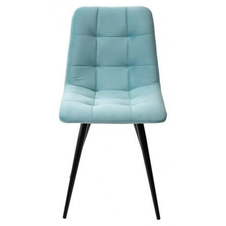 Стул CHILLI-Q аквамарин H50, велюр / черный каркас, 4 шт./1 к, М-City