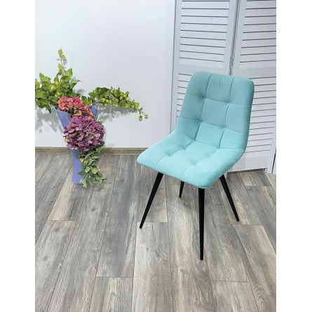 Стул CHILLI-Q аквамарин H50, велюр / черный каркас, 4 шт./1 к, М-City
