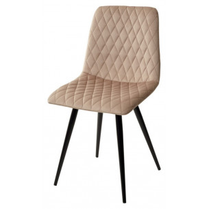Стул CHILLI-X БЕЖЕВЫЙ 5, велюр / черный каркас 4 шт/ 1 к, М-City