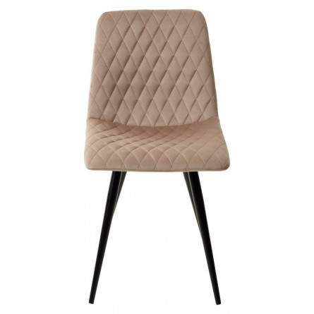 Стул CHILLI-X БЕЖЕВЫЙ 5, велюр / черный каркас 4 шт/ 1 к, М-City