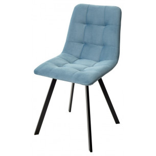 Стул CHILLI-Q SQUARE бирюзовый H52, велюр / черный каркас, 4 шт./1 к, М-City