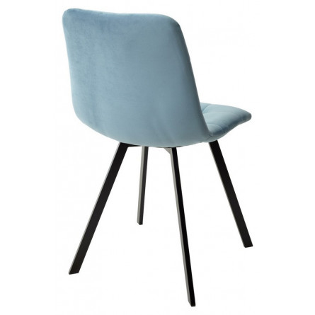 Стул CHILLI-Q SQUARE бирюзовый H52, велюр / черный каркас, 4 шт./1 к, М-City