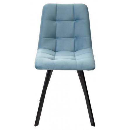 Стул CHILLI-Q SQUARE бирюзовый H52, велюр / черный каркас, 4 шт./1 к, М-City