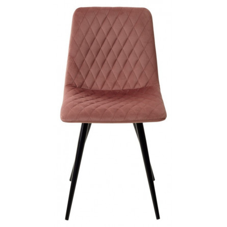 Стул CHILLI-X РОЗОВЫЙ 15, велюр / черный каркас 4 шт/ 1 к, М-City