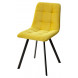 Стул CHILLI-Q SQUARE желтый H19, велюр / черный каркас, 4 шт./1 к, М-City