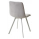 Стул CHILLI-Q SQUARE светло-серый H09, велюр / белый каркас, 4 шт./1 к, М-City Стул CHILLI-Q SQUARE светло-серый H09, велюр / белый каркас, 4 шт./1 к, М-City