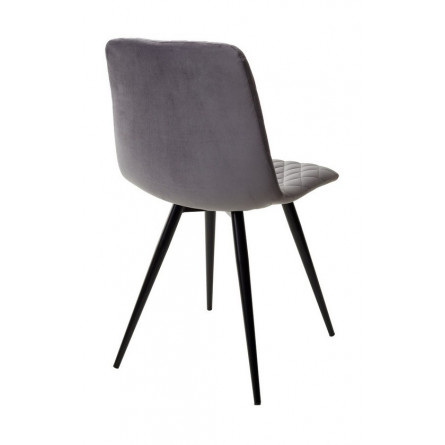 Стул CHILLI-X СЕРЫЙ 27, велюр / черный каркас 4 шт/ 1 к, М-City