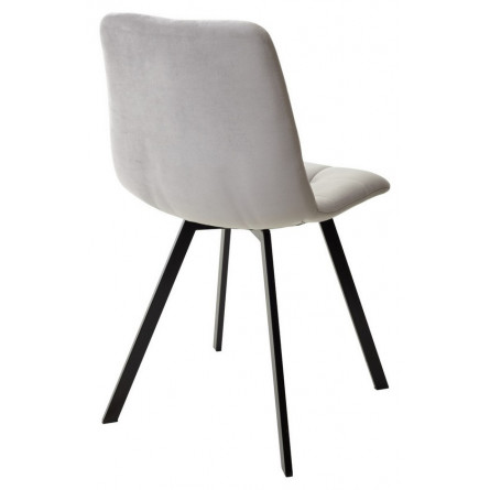 Стул CHILLI-Q SQUARE светло-серый H09, велюр / черный каркас, 4 шт./1 к, М-City