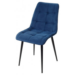 Стул CHIC-Q синий 29, велюр / черный каркас 4 шт/ 1 к, М-City