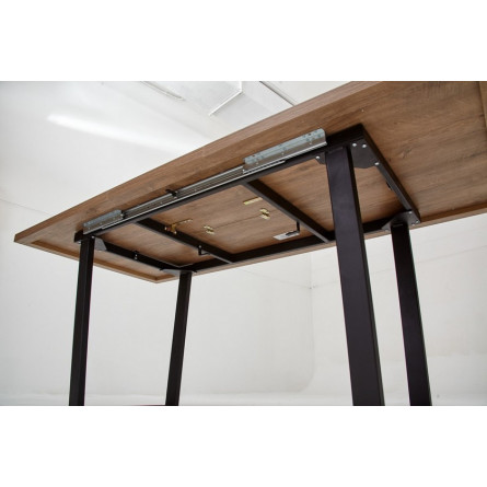 Стол ЛОФТ Дуб Канзас/ Черный 138 М-City